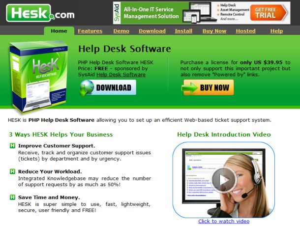 free php help desk software