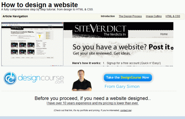 web design tutorials